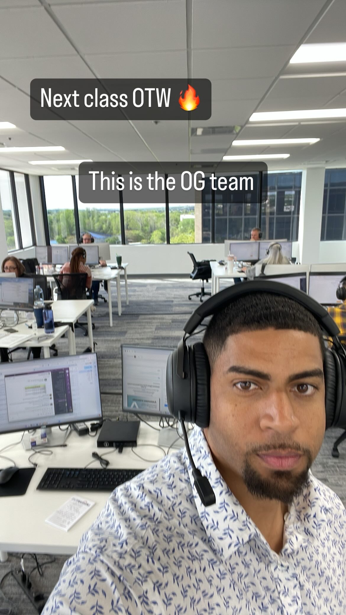 The original team — day one